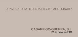 [Convocatoria] JUNTA GENERAL ORDINARIA. CG, SL